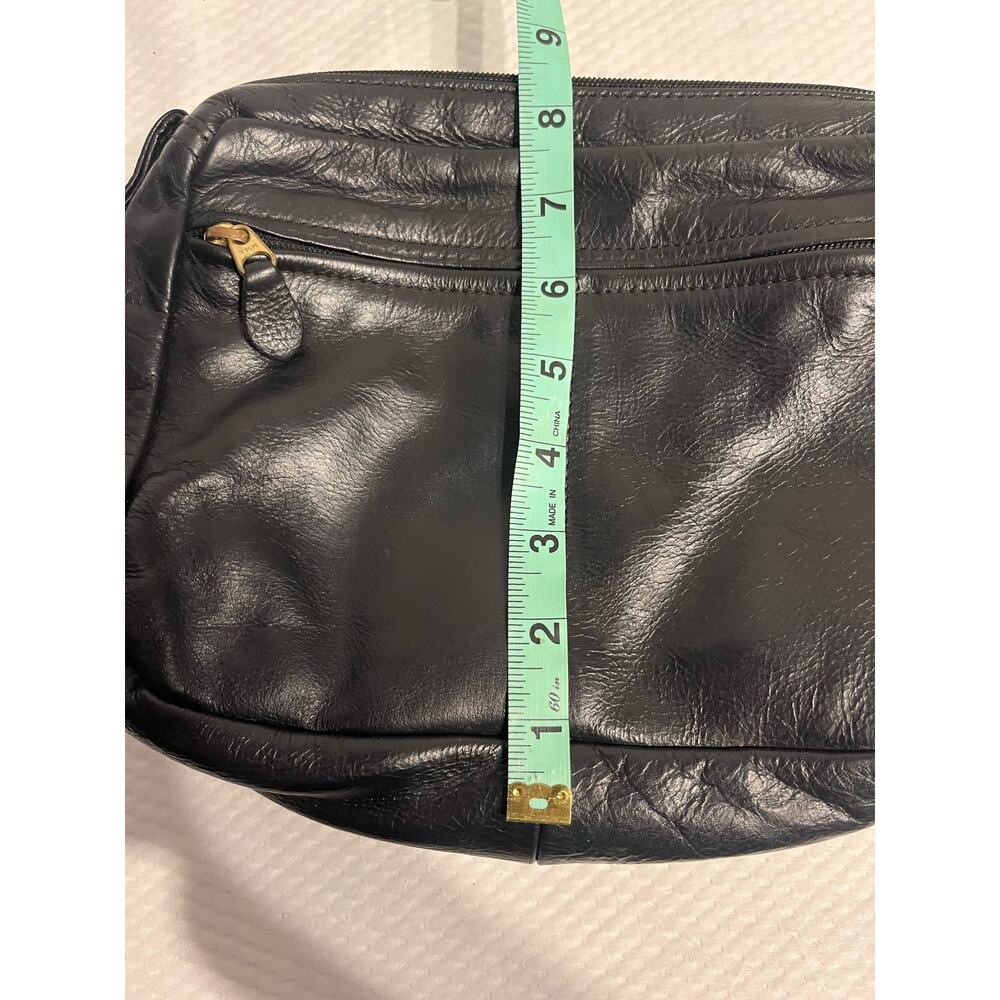 Coronado Leather Co Black Leather Concealed Carry Purse Shoulder Bag - Picture 8 of 13